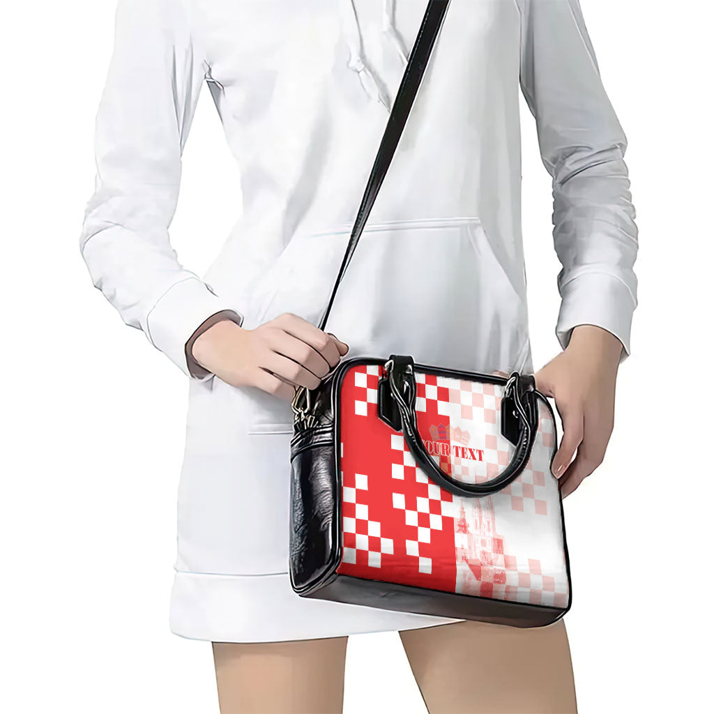 Personalized Croatia Hrvatska Shoulder Handbag National Day 2026 Red Version