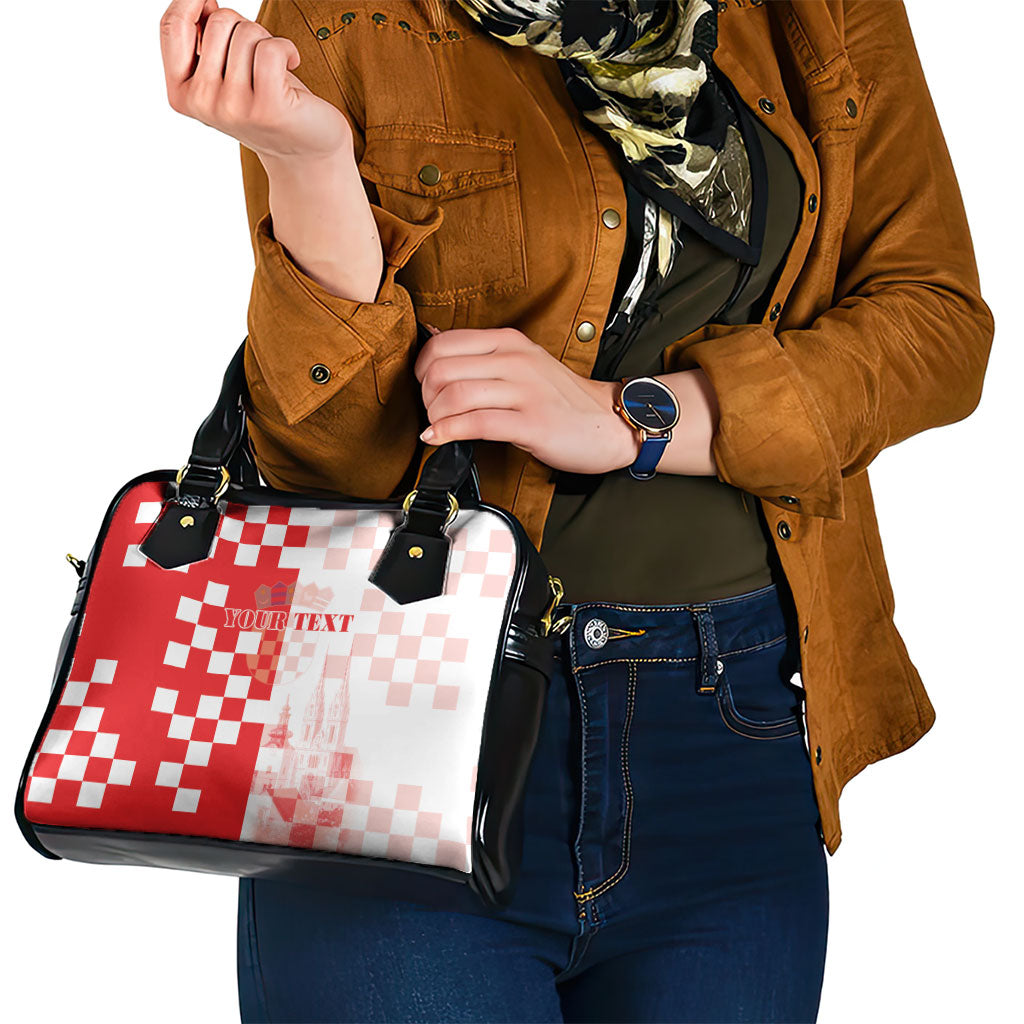 Personalized Croatia Hrvatska Shoulder Handbag National Day 2026 Red Version