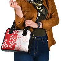 Personalized Croatia Hrvatska Shoulder Handbag National Day 2026 Red Version