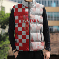 Personalized Croatia Hrvatska Sleeveless Puffer Jacket National Day 2026 Red Version