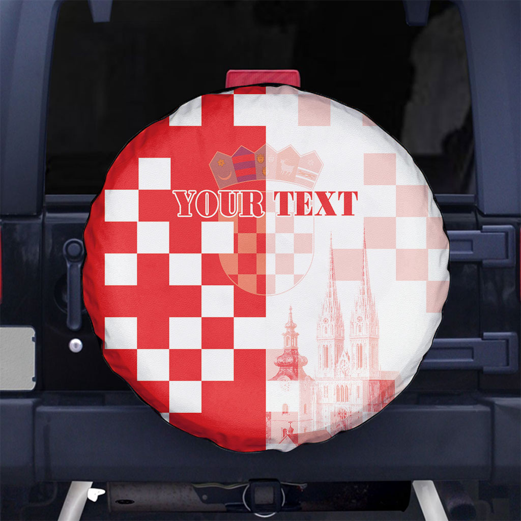 Personalized Croatia Hrvatska Spare Tire Cover National Day 2026 Red Version