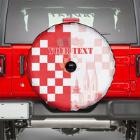 Personalized Croatia Hrvatska Spare Tire Cover National Day 2026 Red Version