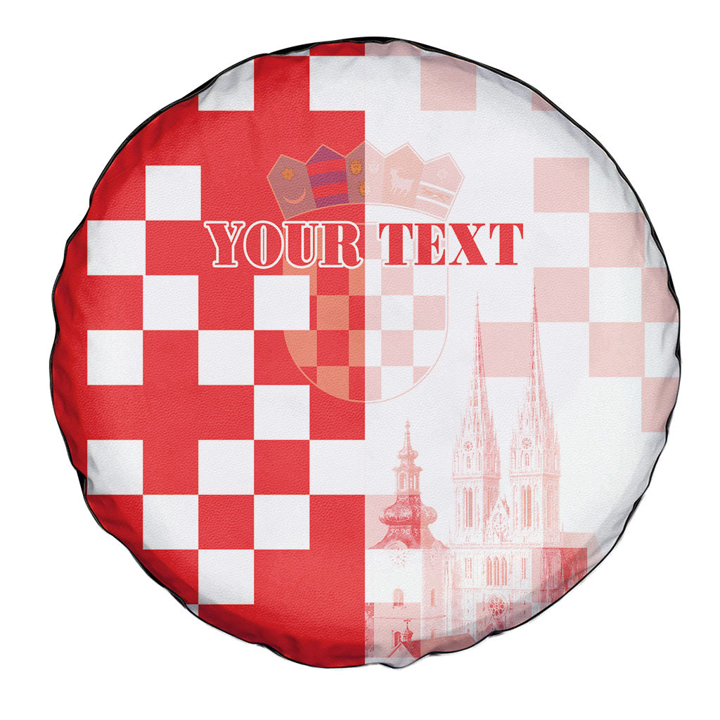 Personalized Croatia Hrvatska Spare Tire Cover National Day 2026 Red Version