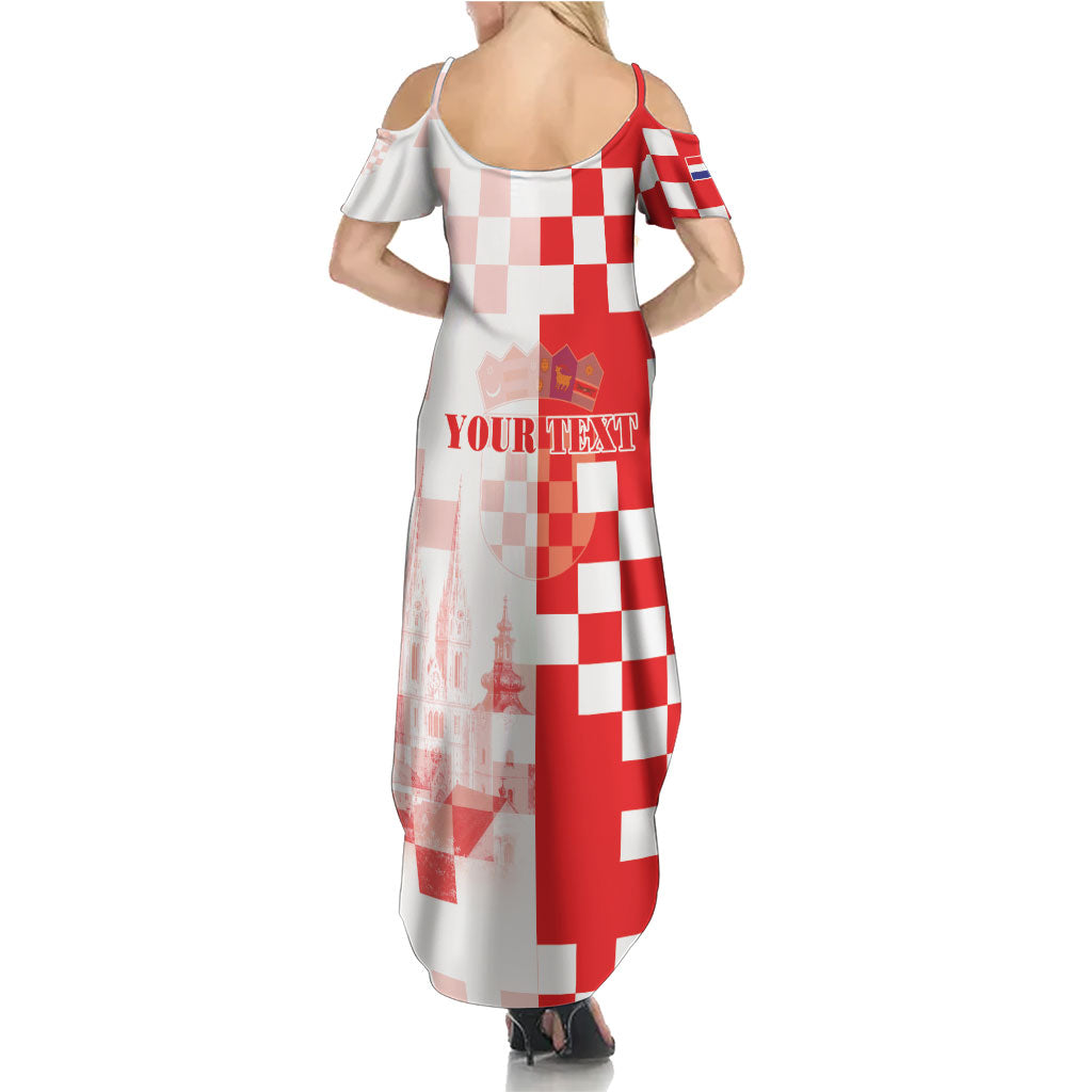 Personalized Croatia Hrvatska Summer Maxi Dress National Day 2026 Red Version