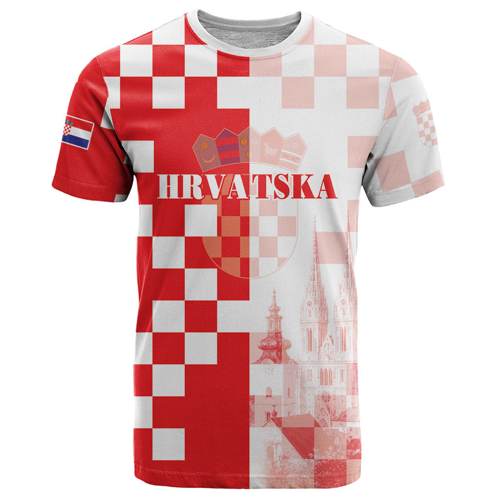 Personalized Croatia Hrvatska T Shirt National Day 2026 Red Version