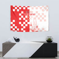 Personalized Croatia Hrvatska Tapestry National Day 2026 Red Version