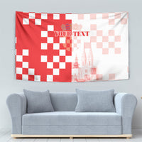 Personalized Croatia Hrvatska Tapestry National Day 2026 Red Version