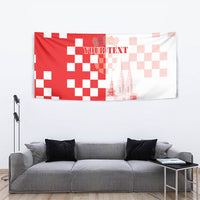 Personalized Croatia Hrvatska Tapestry National Day 2026 Red Version