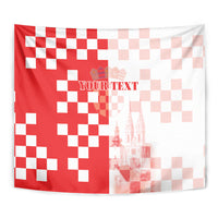 Personalized Croatia Hrvatska Tapestry National Day 2026 Red Version