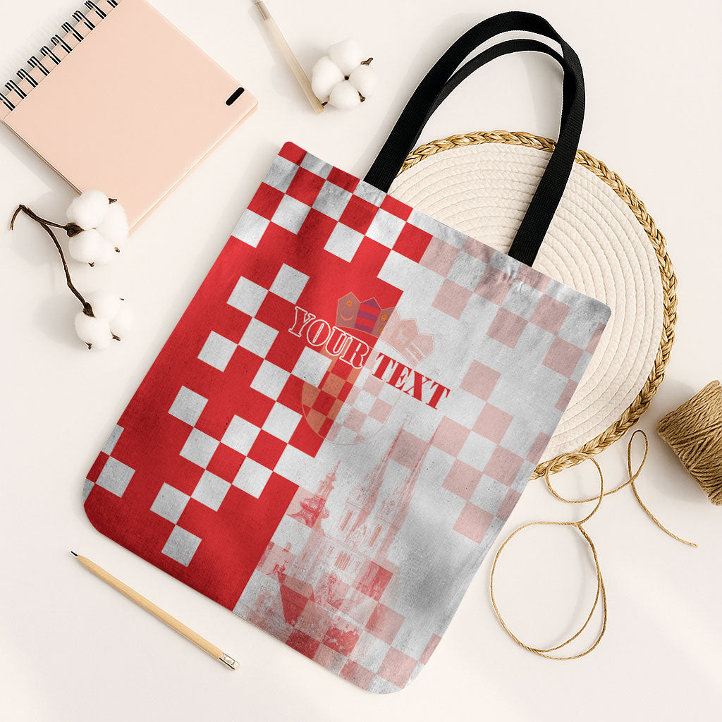 Personalized Croatia Hrvatska Tote Bag National Day 2026 Red Version