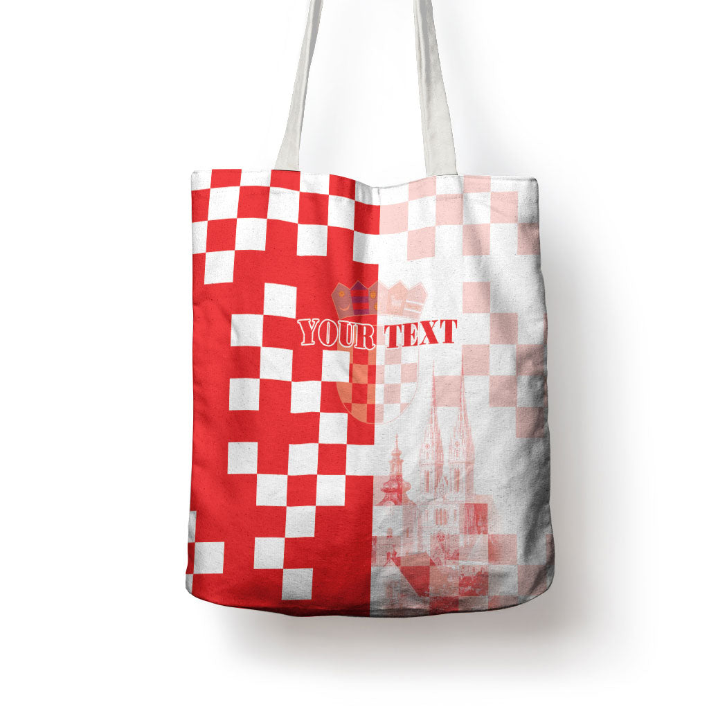 Personalized Croatia Hrvatska Tote Bag National Day 2026 Red Version