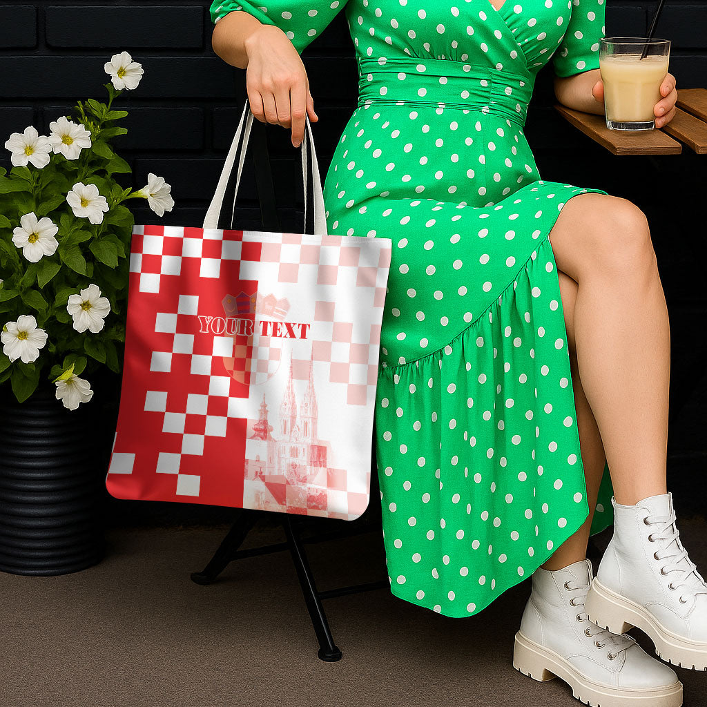 Personalized Croatia Hrvatska Tote Bag National Day 2026 Red Version