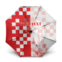Personalized Croatia Hrvatska Umbrella National Day 2026 Red Version
