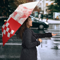 Personalized Croatia Hrvatska Umbrella National Day 2026 Red Version