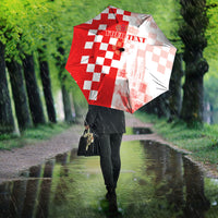 Personalized Croatia Hrvatska Umbrella National Day 2026 Red Version