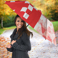 Personalized Croatia Hrvatska Umbrella National Day 2026 Red Version