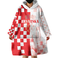 Personalized Croatia Hrvatska Wearable Blanket Hoodie National Day 2026 Red Version