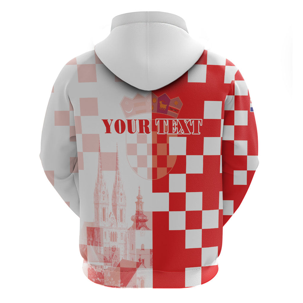 Personalized Croatia Hrvatska Zip Hoodie National Day 2026 Red Version