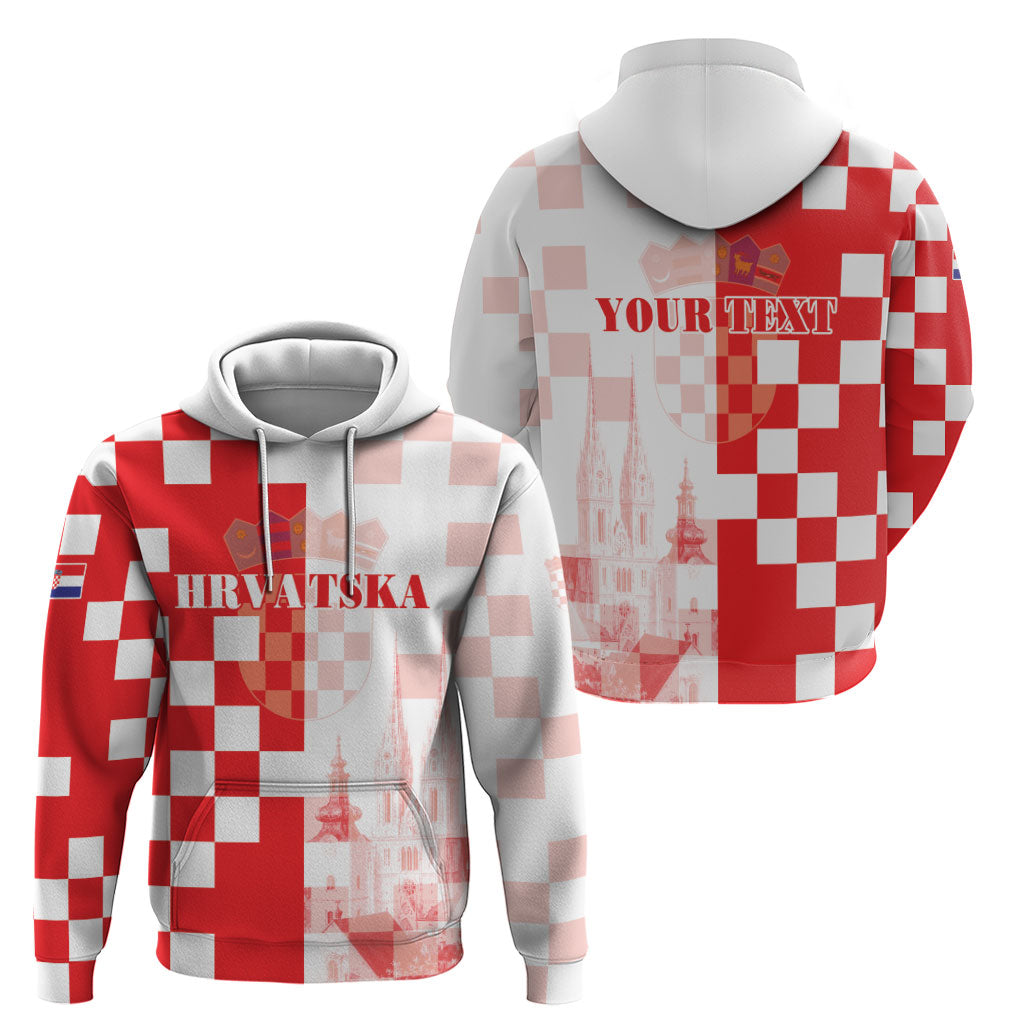 Personalized Croatia Hrvatska Zip Hoodie National Day 2026 Red Version