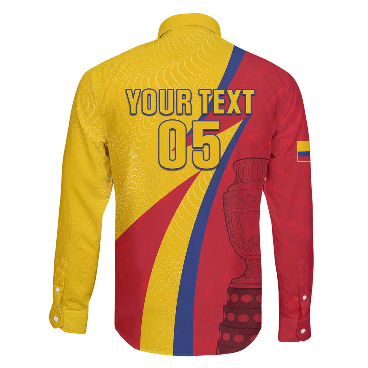 Custom Colombia 2024 Football Family Matching Off The Shoulder Long Sleeve Dress and Hawaiian Shirt Go Champions Los Cafeteros LT05 - Wonder Print Shop