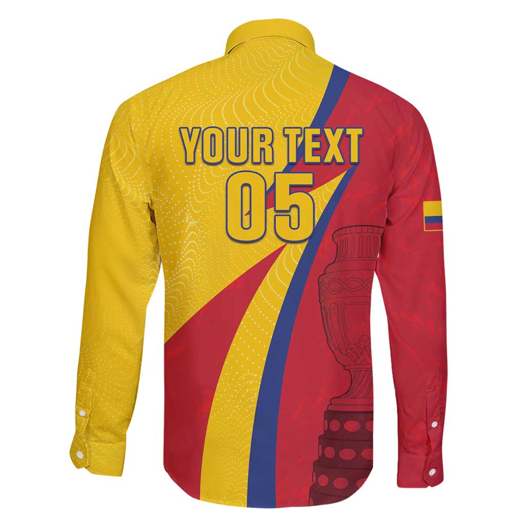 Custom Colombia 2024 Football Family Matching Short Sleeve Bodycon Dress and Hawaiian Shirt Go Champions Los Cafeteros LT05 - Wonder Print Shop