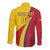Custom Colombia 2024 Football Long Sleeve Button Shirt Go Champions Los Cafeteros LT05 - Wonder Print Shop