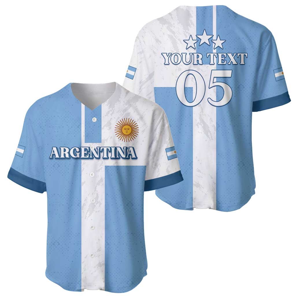 Custom Argentina 2024 Football Baseball Jersey Sport Style LT05 - Wonder Print Shop