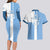 Custom Argentina 2024 Football Couples Matching Long Sleeve Bodycon Dress and Hawaiian Shirt Sport Style LT05 - Wonder Print Shop