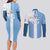 Custom Argentina 2024 Football Couples Matching Long Sleeve Bodycon Dress and Long Sleeve Button Shirt Sport Style LT05 - Wonder Print Shop