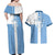 Custom Argentina 2024 Football Couples Matching Off Shoulder Maxi Dress and Hawaiian Shirt Sport Style LT05 - Wonder Print Shop