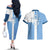 Custom Argentina 2024 Football Couples Matching Off The Shoulder Long Sleeve Dress and Hawaiian Shirt Sport Style LT05 - Wonder Print Shop