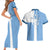 Custom Argentina 2024 Football Couples Matching Short Sleeve Bodycon Dress and Hawaiian Shirt Sport Style LT05 - Wonder Print Shop