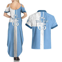 Custom Argentina 2024 Football Couples Matching Summer Maxi Dress and Hawaiian Shirt Sport Style LT05 - Wonder Print Shop