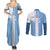 Custom Argentina 2024 Football Couples Matching Summer Maxi Dress and Long Sleeve Button Shirt Sport Style LT05 - Wonder Print Shop