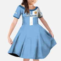 Custom Argentina 2024 Football Family Matching Long Sleeve Bodycon Dress and Hawaiian Shirt Sport Style LT05 - Wonder Print Shop
