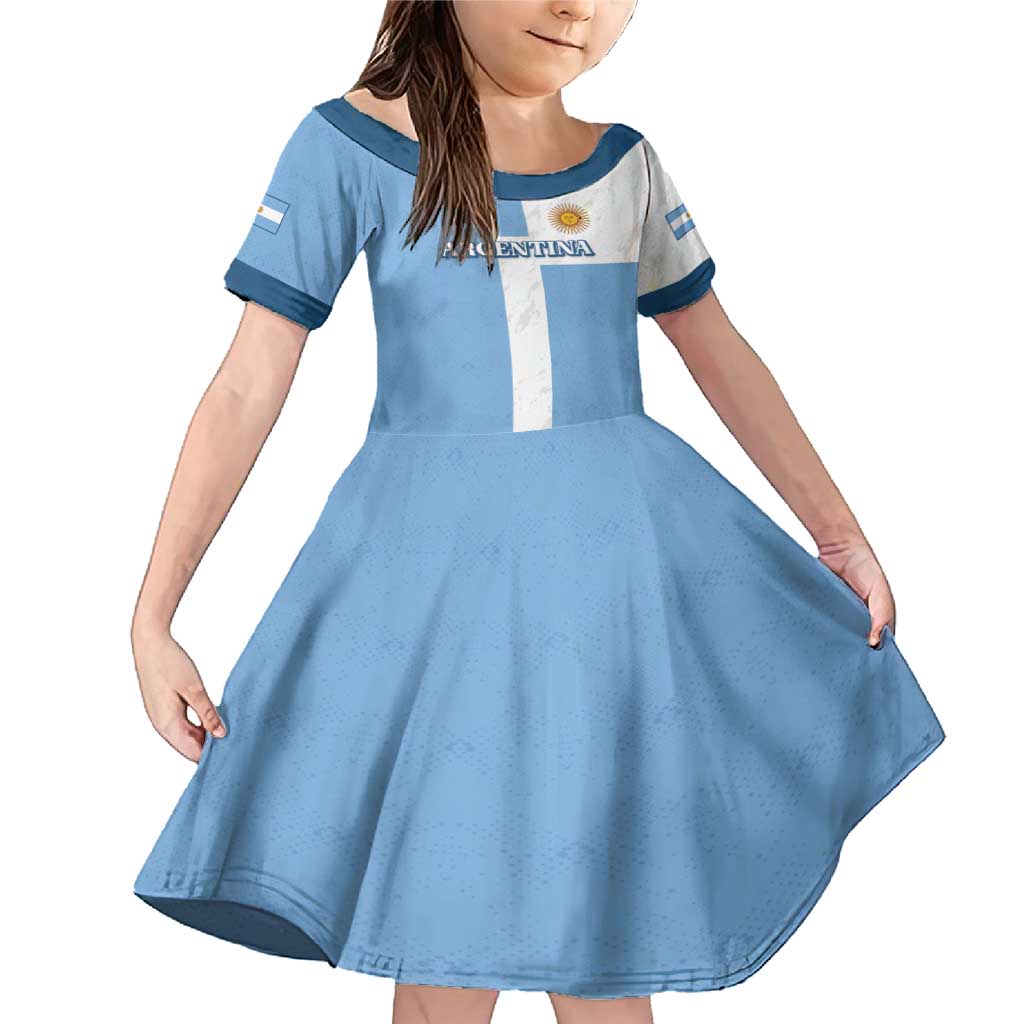 Custom Argentina 2024 Football Family Matching Mermaid Dress and Hawaiian Shirt Sport Style LT05 - Wonder Print Shop