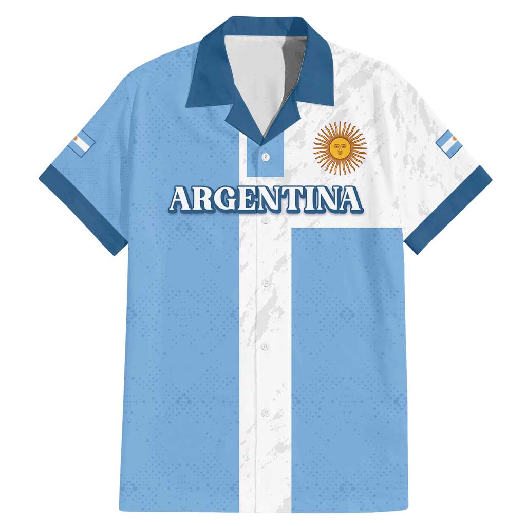 Custom Argentina 2024 Football Family Matching Mermaid Dress and Hawaiian Shirt Sport Style LT05 - Wonder Print Shop