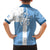 Custom Argentina 2024 Football Family Matching Off The Shoulder Long Sleeve Dress and Hawaiian Shirt Sport Style LT05 - Wonder Print Shop