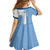 Custom Argentina 2024 Football Family Matching Off The Shoulder Long Sleeve Dress and Hawaiian Shirt Sport Style LT05 - Wonder Print Shop