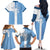 Custom Argentina 2024 Football Family Matching Off The Shoulder Long Sleeve Dress and Hawaiian Shirt Sport Style LT05 - Wonder Print Shop