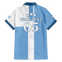 Custom Argentina 2024 Football Family Matching Off Shoulder Maxi Dress and Hawaiian Shirt Sport Style LT05 - Wonder Print Shop