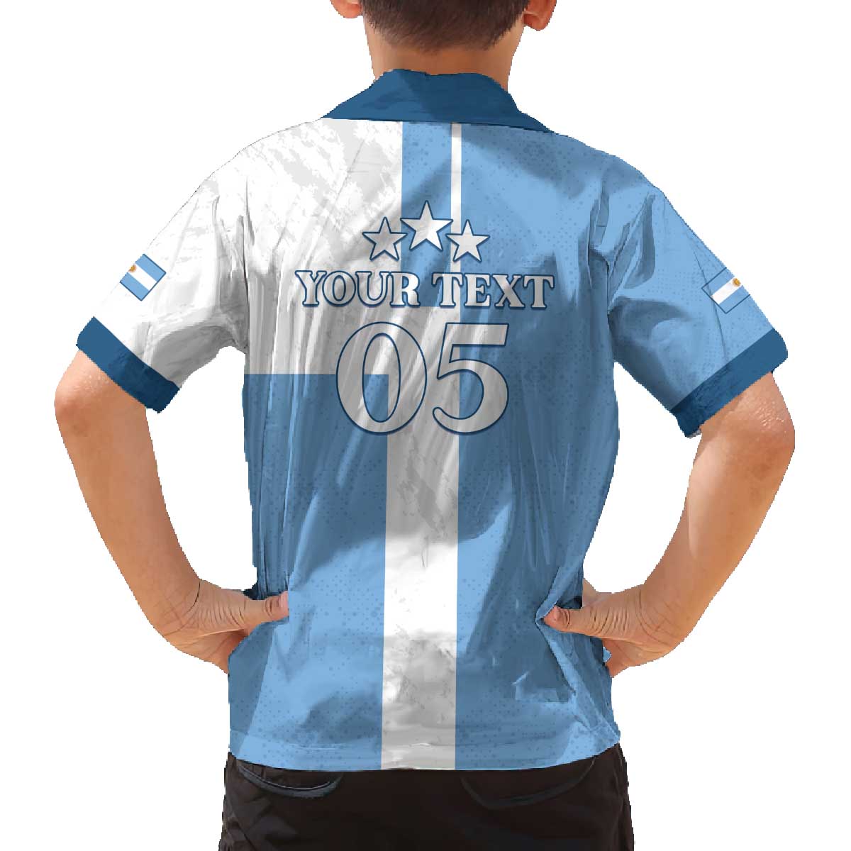 Custom Argentina 2024 Football Family Matching Puletasi and Hawaiian Shirt Sport Style LT05 - Wonder Print Shop