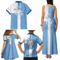 Custom Argentina 2024 Football Family Matching Tank Maxi Dress and Hawaiian Shirt Sport Style LT05 - Wonder Print Shop