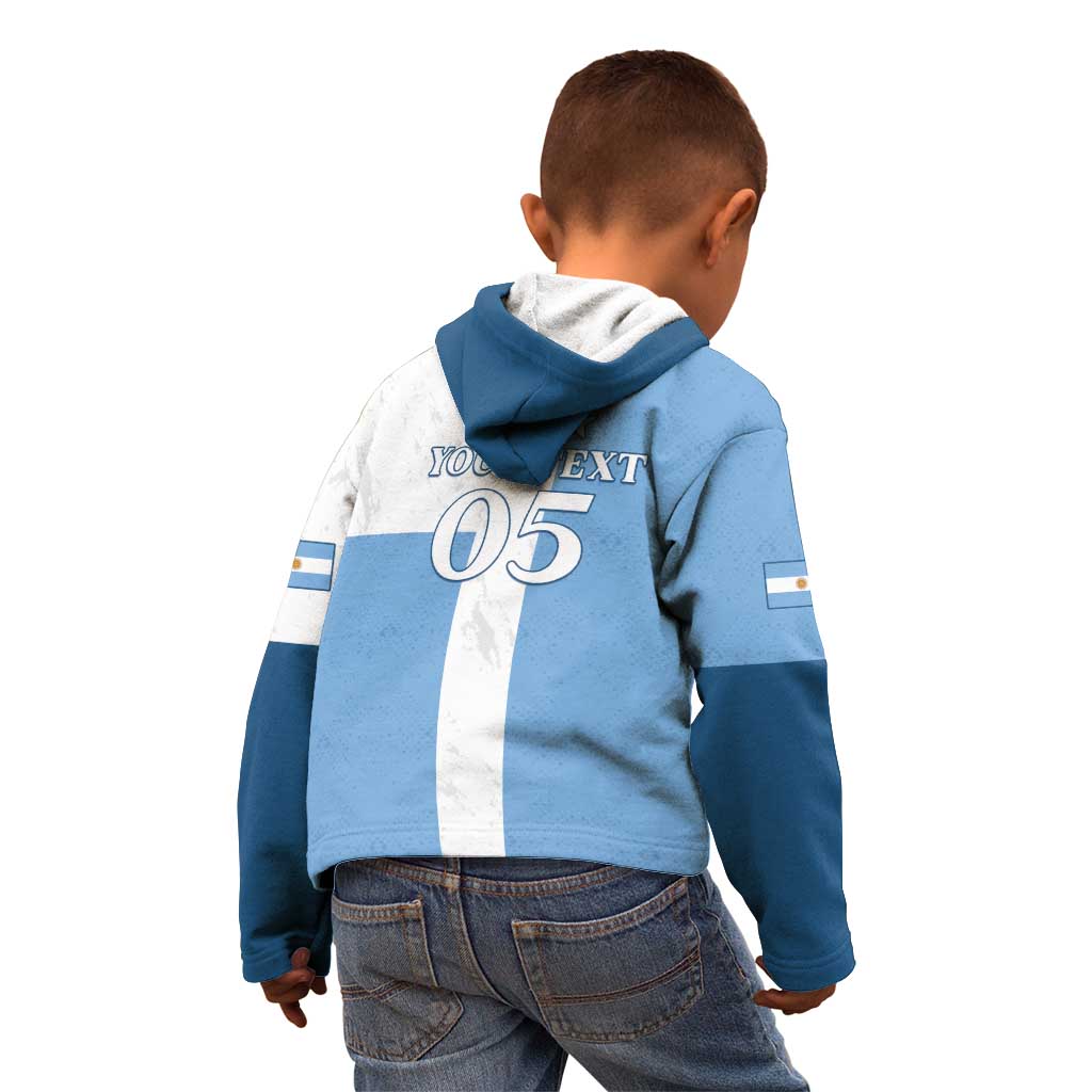 Custom Argentina 2024 Football Kid Hoodie Sport Style LT05 - Wonder Print Shop