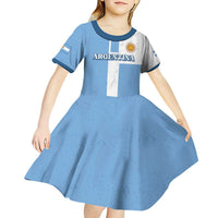 Custom Argentina 2024 Football Kid Short Sleeve Dress Sport Style LT05 - Wonder Print Shop