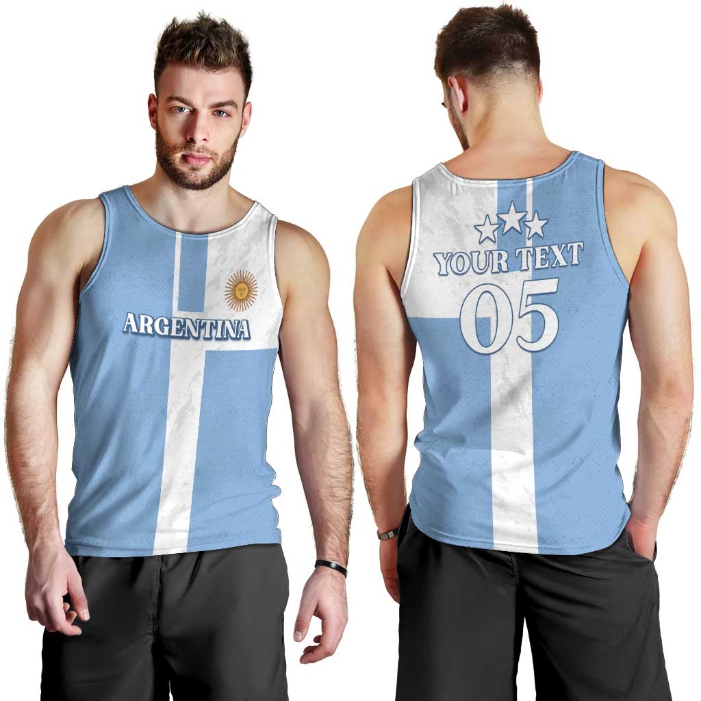 Custom Argentina 2024 Football Men Tank Top Sport Style LT05 - Wonder Print Shop