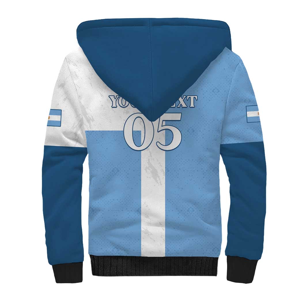 Custom Argentina 2024 Football Sherpa Hoodie Sport Style LT05 - Wonder Print Shop