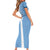Custom Argentina 2024 Football Short Sleeve Bodycon Dress Sport Style LT05 - Wonder Print Shop