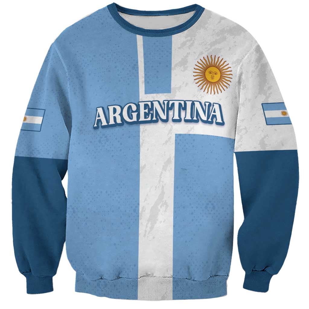 Custom Argentina 2024 Football Sweatshirt Sport Style LT05 - Wonder Print Shop