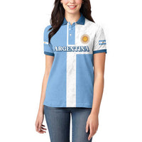 Custom Argentina 2024 Football Women Polo Shirt Sport Style LT05 - Wonder Print Shop